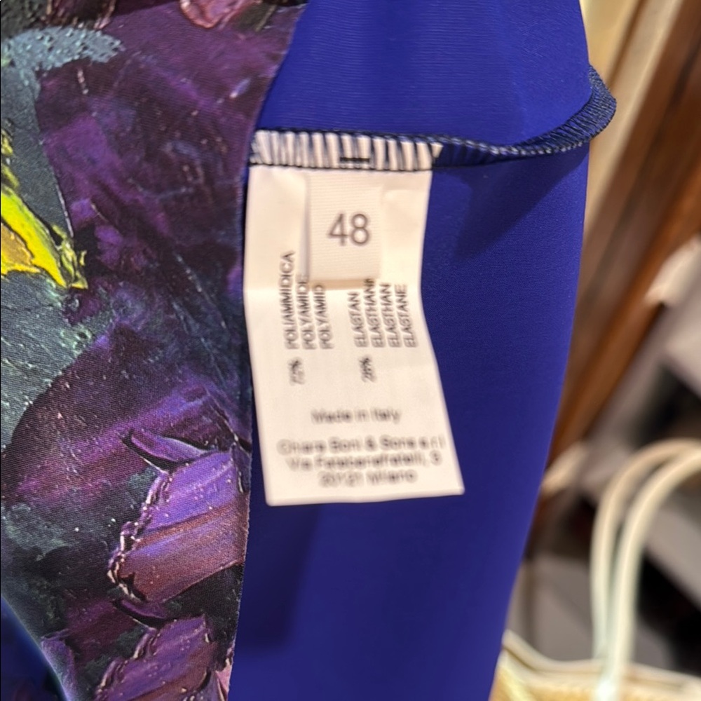 Chiara Boni Purple and Black Floral Dress - Picture 4 of 4